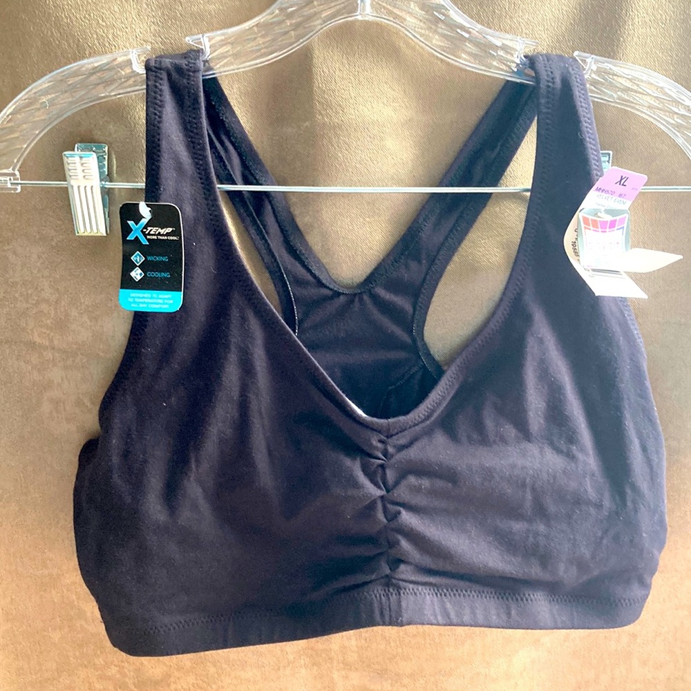 2 pk XTemp Sports Bra black/blue
